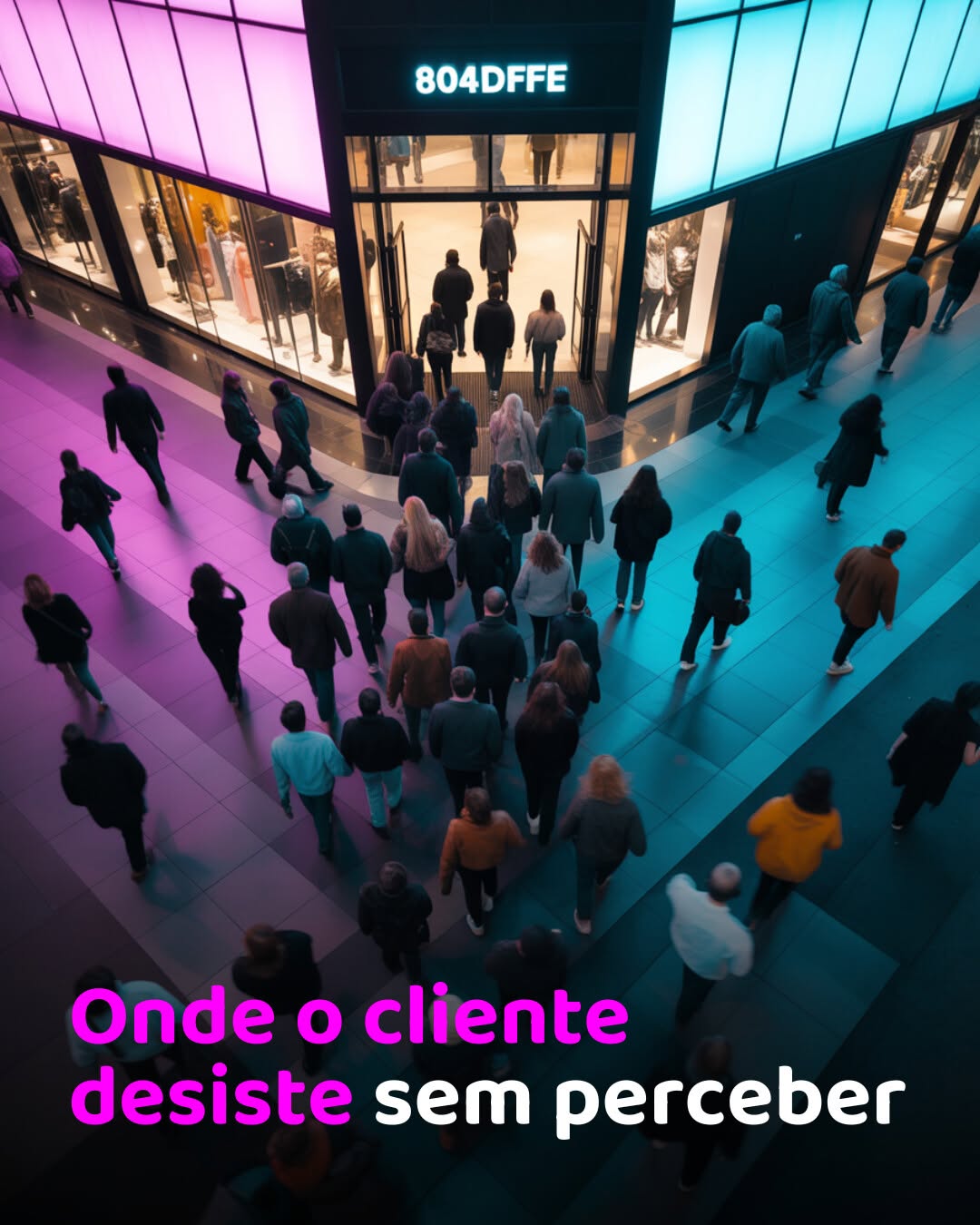 Photo by Performa.AI - Soluções para Ecommerce on February 07, 2026. May be an image of text that says '804DFFE Onde o cliente desiste sem perceber'.