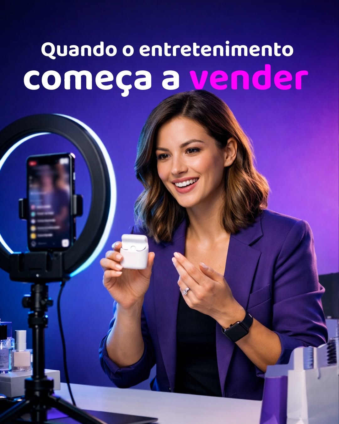 Photo shared by Performa.AI - Soluções para Ecommerce on February 14, 2026 tagging @pinheiro.ai. May be an image of text that says "Quando ο entretenimento começa a vender".
