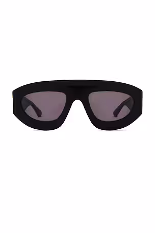 Óculos de sol estilo máscara em preto