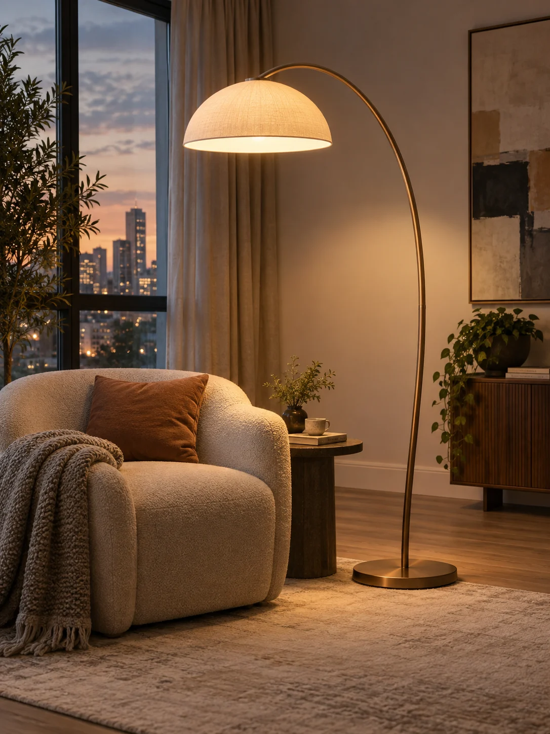 Luminária visualizada em um ambiente com o PowerLook