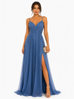 Vestido Longo Azul