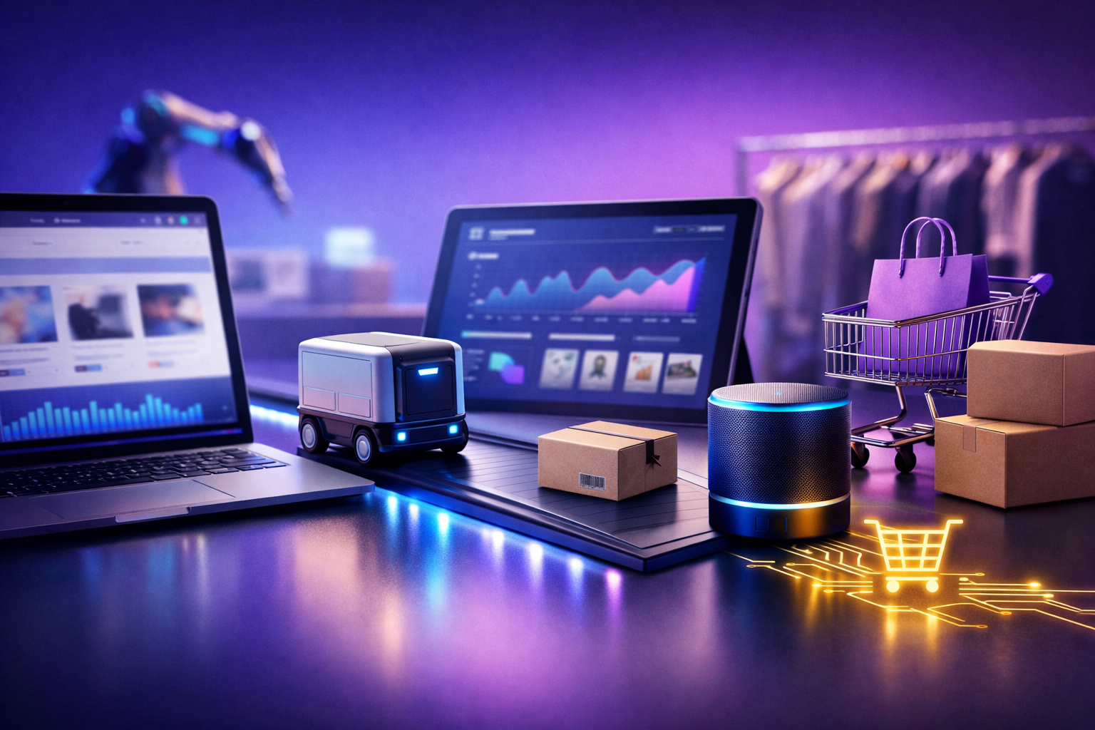Imagem de capa de 7 formas de começar a usar IA no e-commerce em 2026