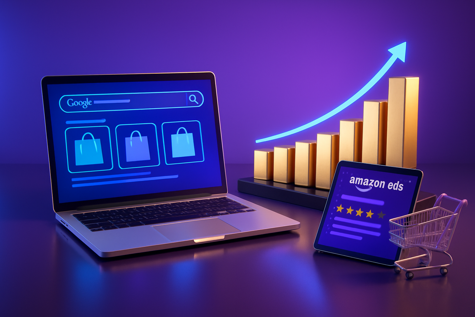 Imagem de capa de Como estruturar campanhas de busca para e-commerce com alto ROAS