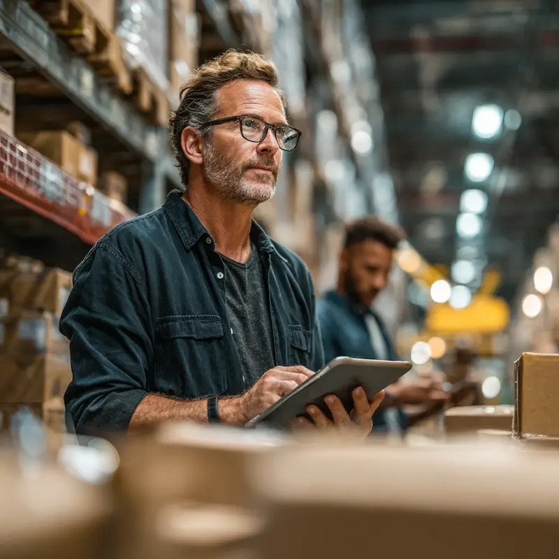 Dono de e-commerce trabalhando
